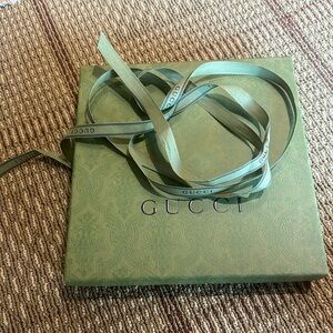 Gucci box and ribbon